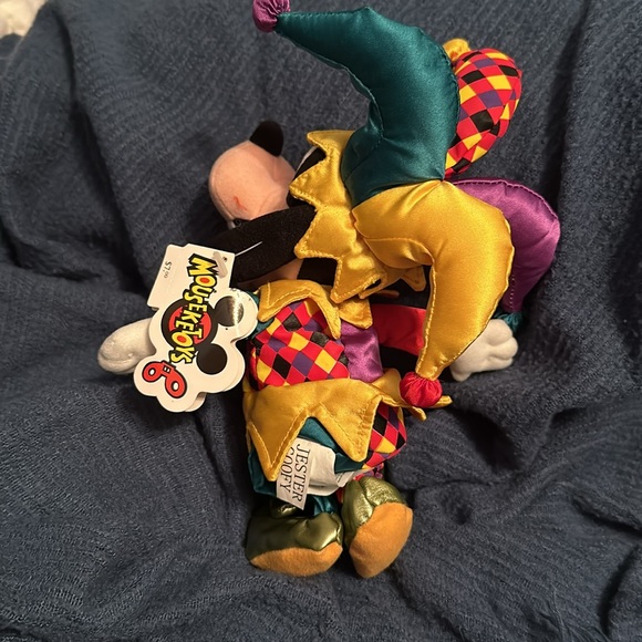 Vintage Disney Jester Goofy Mini Bean Bag NWT - Picture 4 of 7